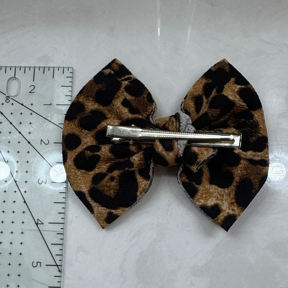 Leopard, Pumpkin, Christmas, and Orange Handcrafted Bow Set